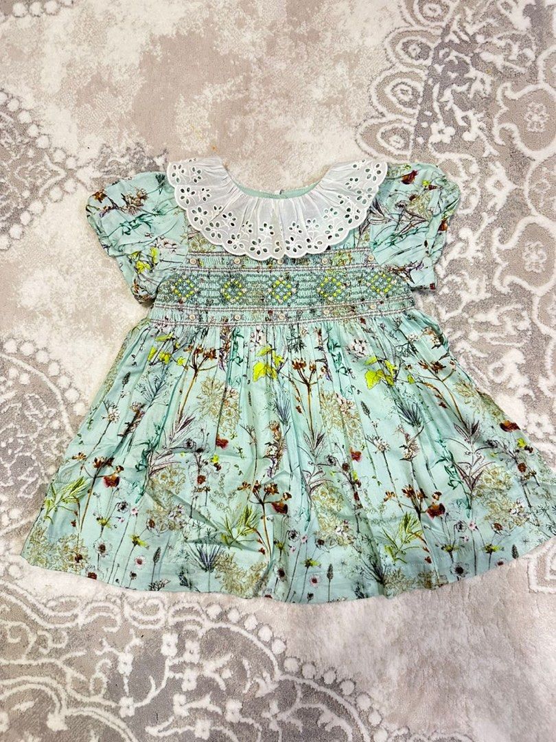 Next smock dress mint green Babies Kids Babies Kids Fashion