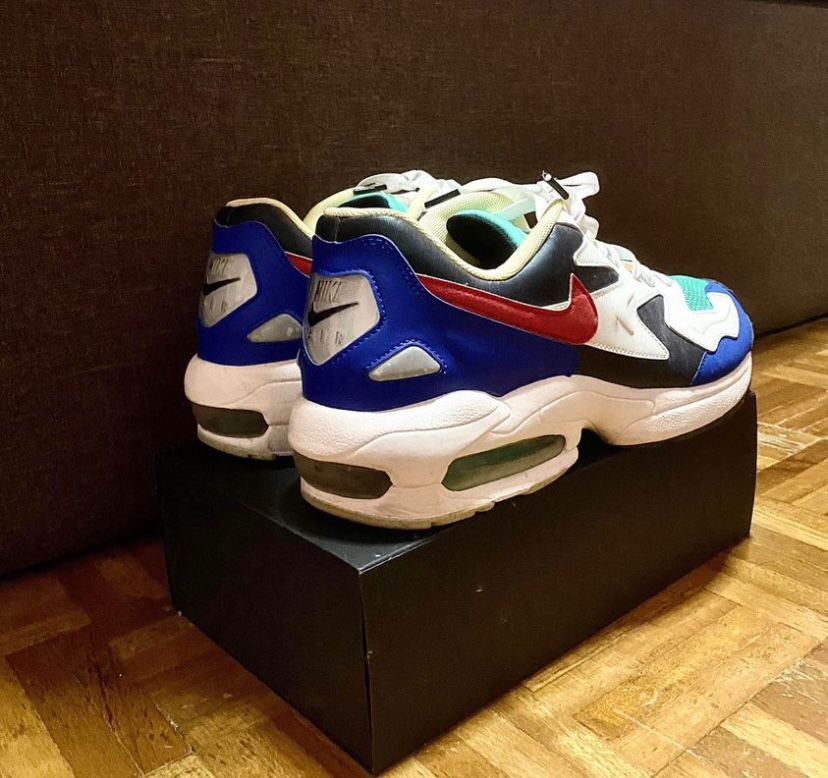 NIKE AIR MAX2 LIGHT SP OBSIDIAN SAIL RACER BLUE Men s Fashion
