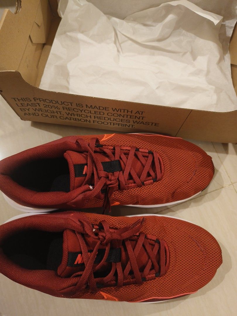 Nike Legend Essential 3 (Category: Sneakers) located in Manila. Submitted by rexign_ (Listing ID 1281867615, Image 2). Description: 100% Original - brand new - color: Red/Black/Cave Purple/Bright Crimson - please see sticker on box (last picture) for the accurate size - from PHP 2,995 original price - comes with the box.