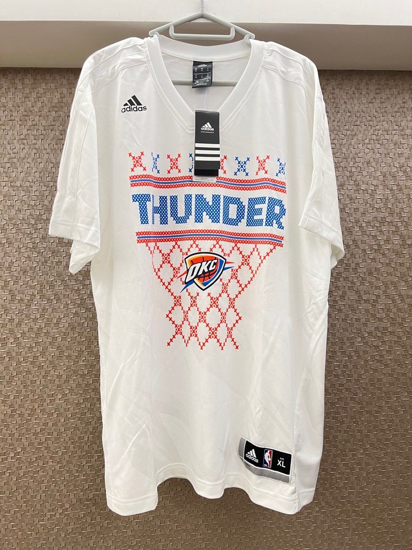 Oklahoma city thunder warm up shirt top