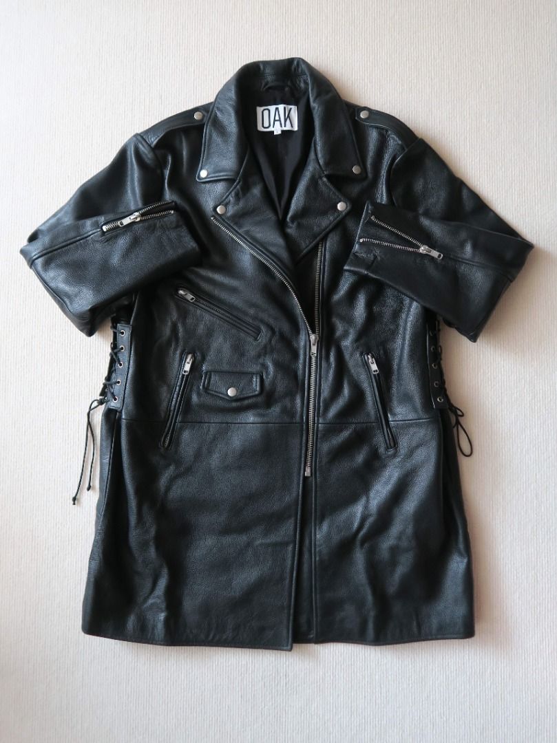 Mens biker shop trench coat