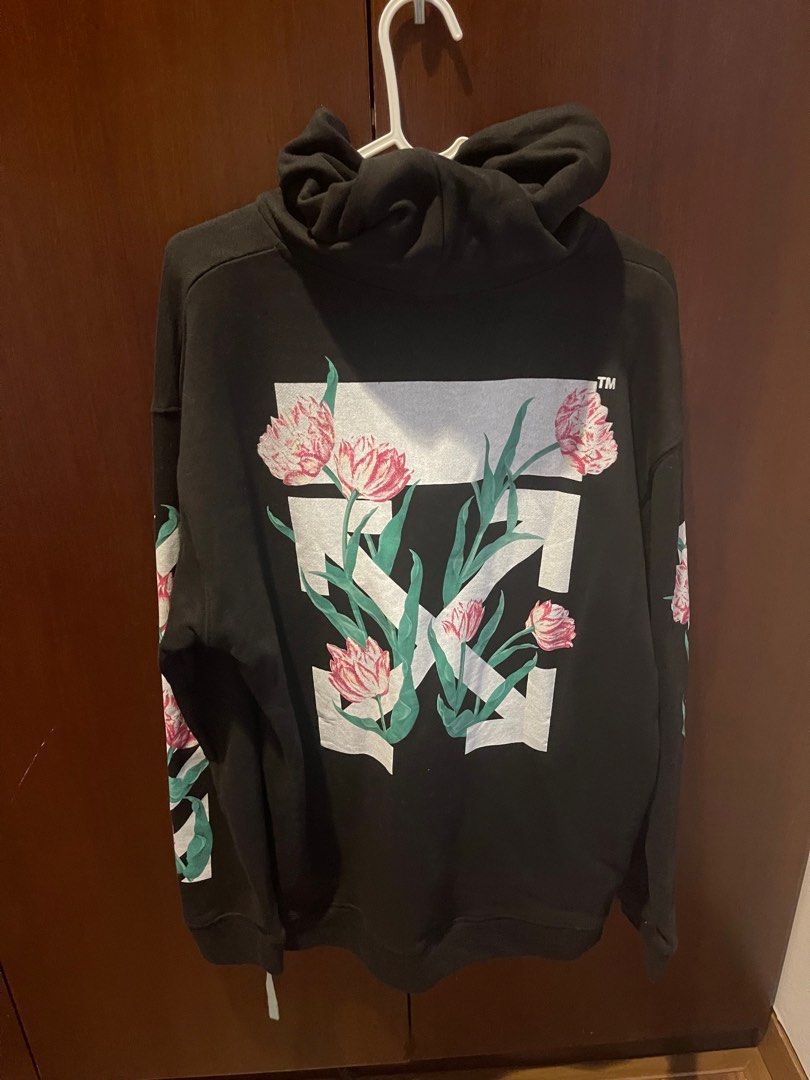 Off white outlet tulips hoodie