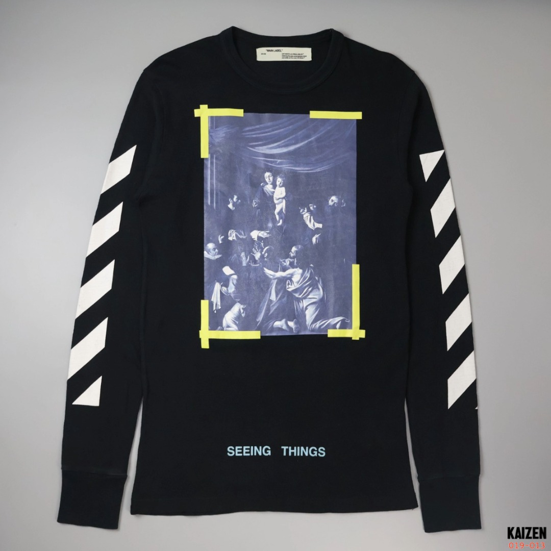 Off white long top sleeve seeing things