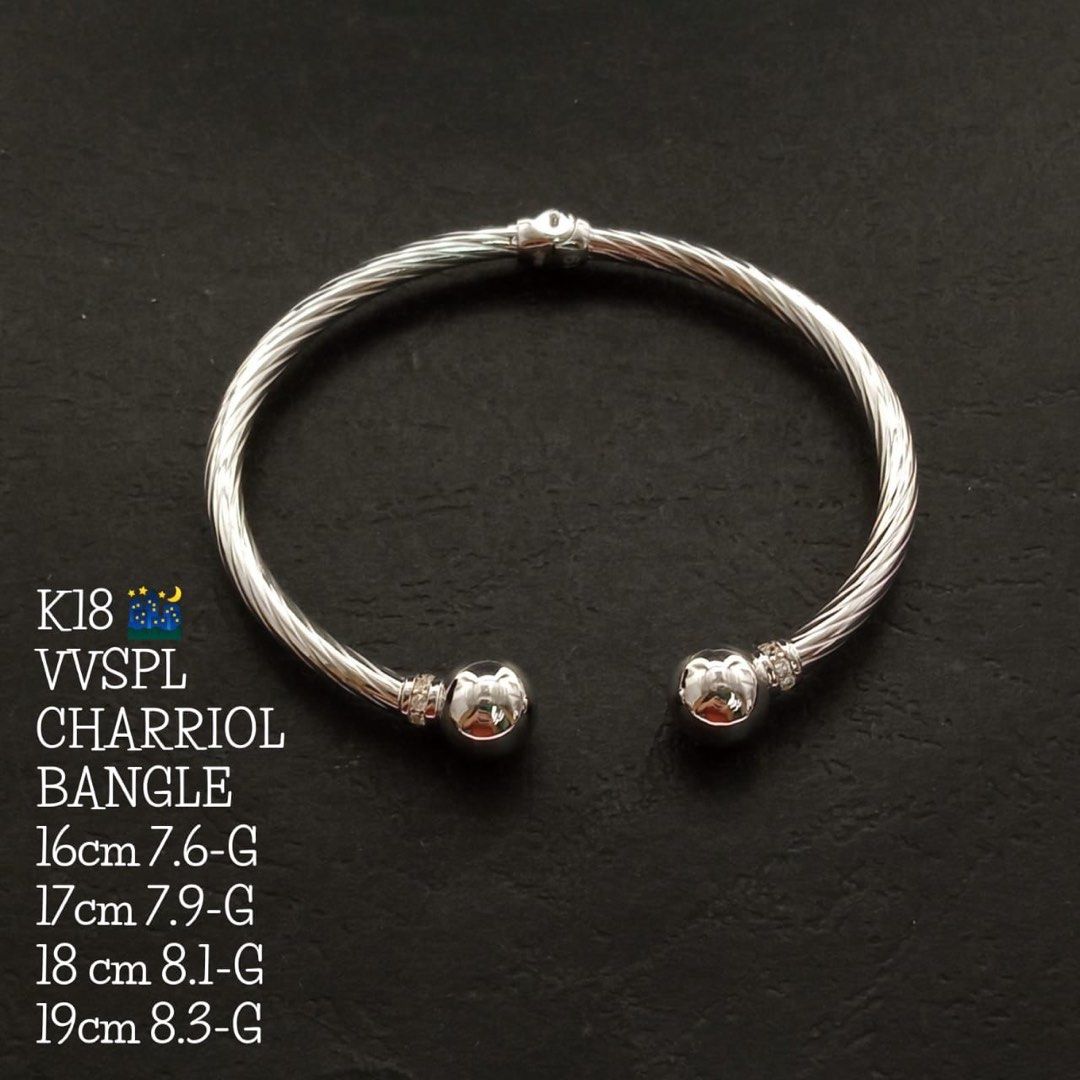 Open Charriol Bangle (Category: Bracelets) located in Manila. Submitted by blggold (Listing ID 1281966107, Image 2). Description: Gcash Or BDO Bank Transfer. Payment first before we release the Gold in Our Shop then We can send it to Your Address. Pls take note prices per gram are different for each photo. No rush it depends upon the availability of the Gold and schedule of shipment. We can send International FedEx/DHL. Thank You!.