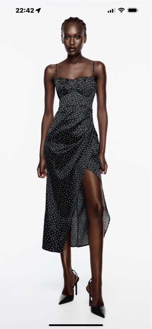 Zara silk store dress