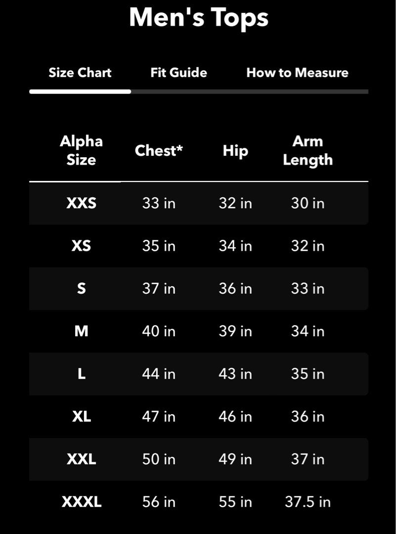 Patagonia t shirt size guide best sale