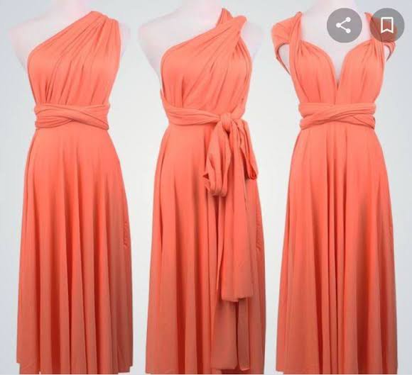 Peach infinity dress shop for wedding