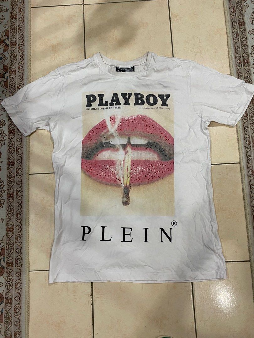 Philipp plein X playboy Men s Fashion Tops Sets Tshirts