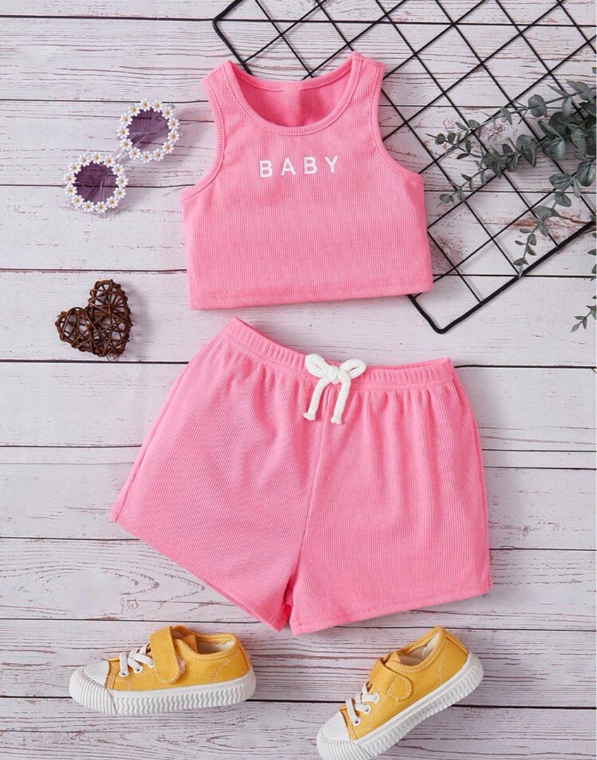 CNY Girl Pink Toddler Baby Girl 2 piece set Flora Dress Sundlower Dress Long sleeve top kids dress Beach Outing Picnic Set Chinese New Year Costume