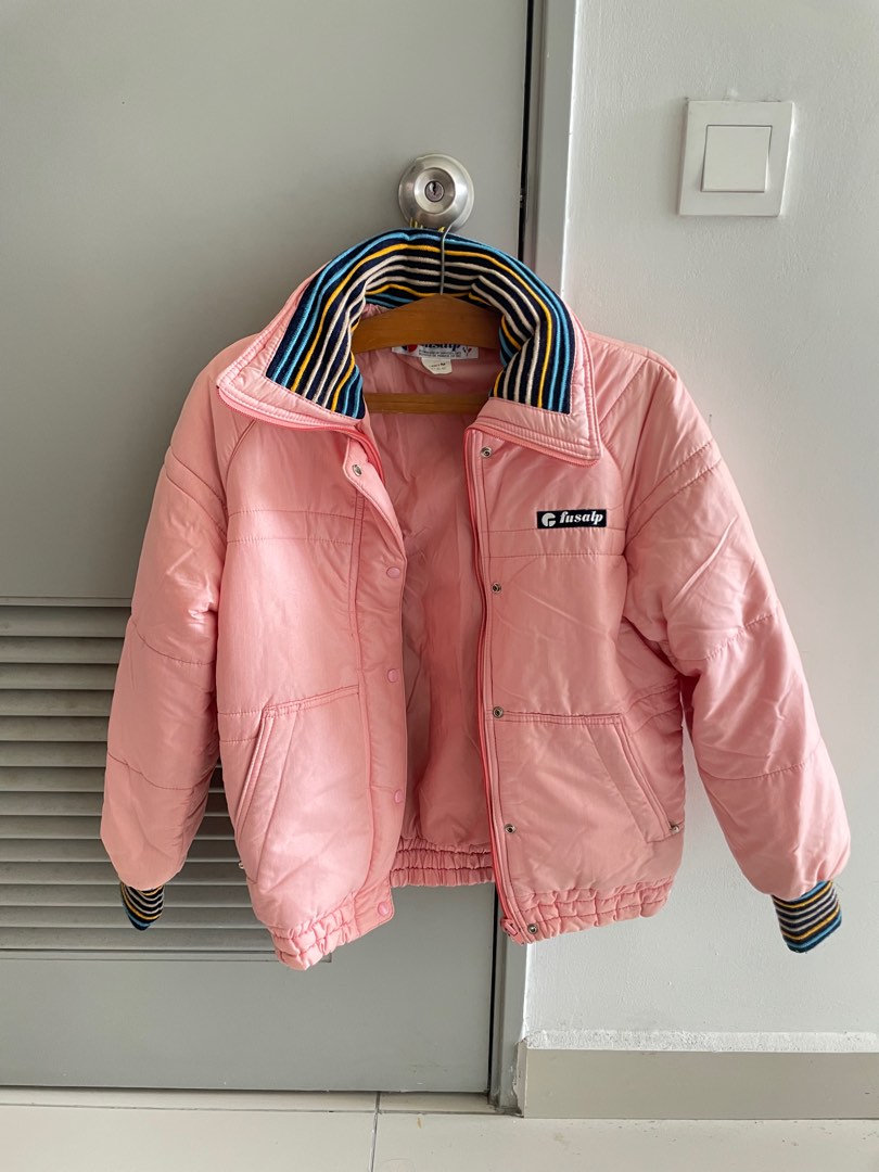 Puffy top pink jacket