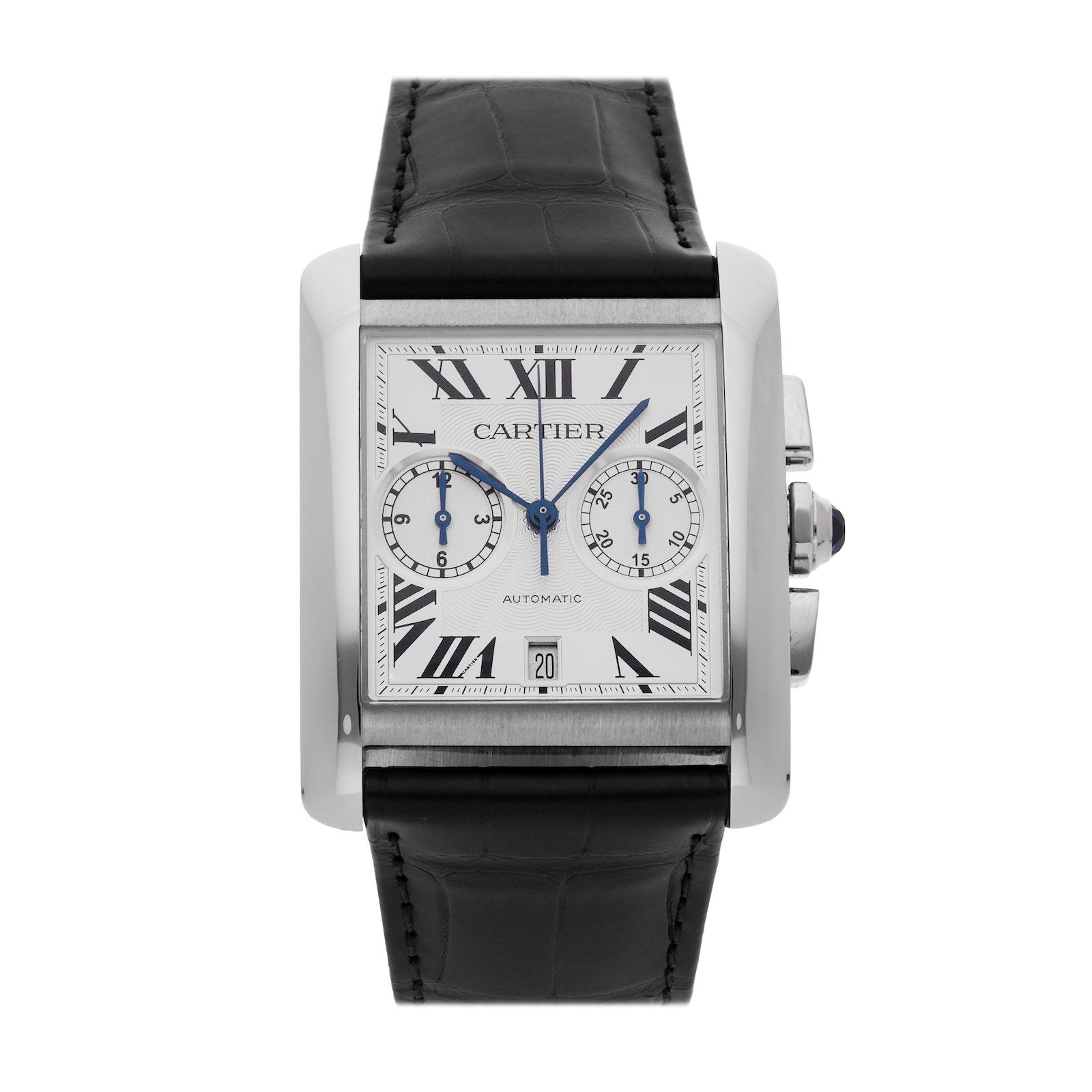 Cartier tank hotsell mc black
