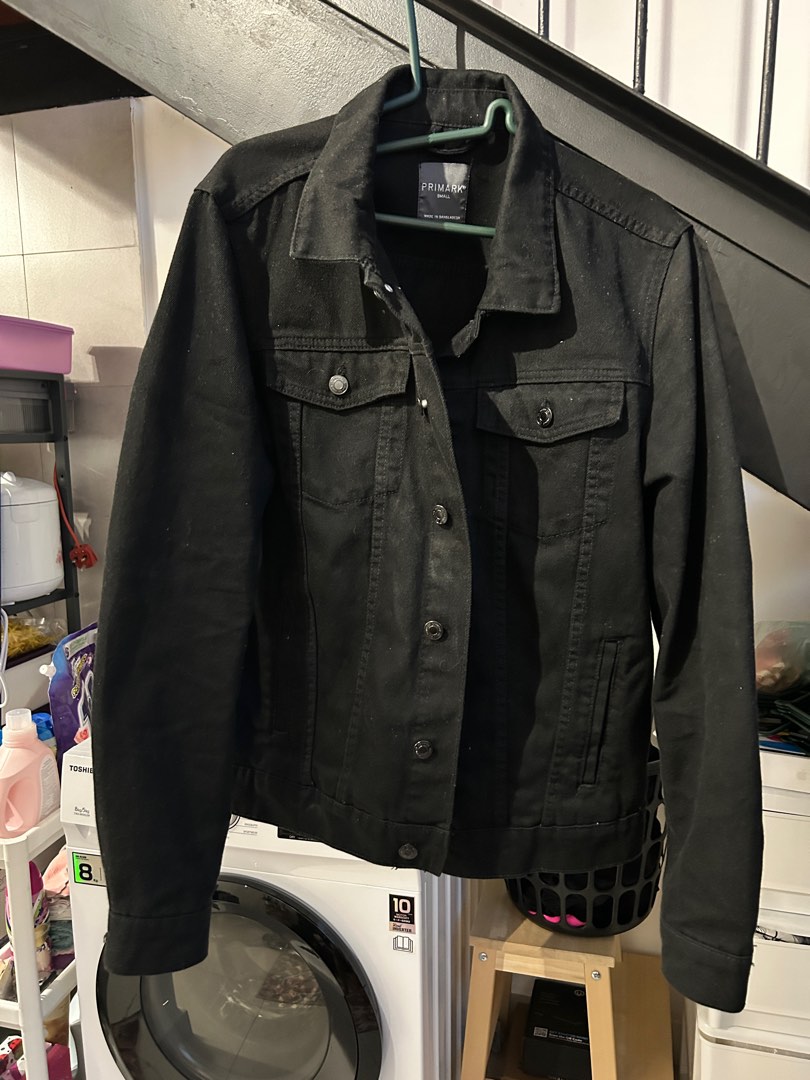 Primark black store denim jacket
