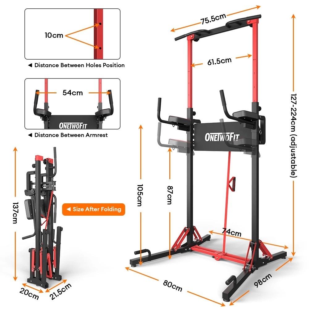 Foldable pull up and dip station sales