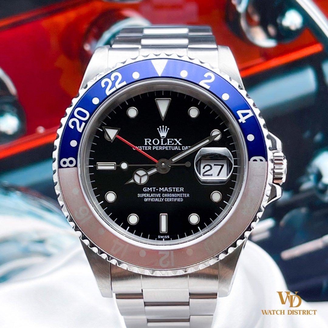 RARE Full Set Rolex GMT Master Pepsi Lemonade 16700 Swiss Only Dial Luxury Watches on Carousell