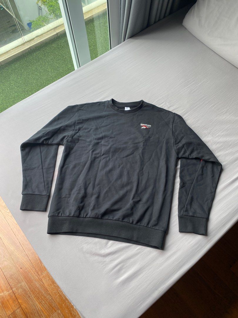 Reebok black hotsell sweater