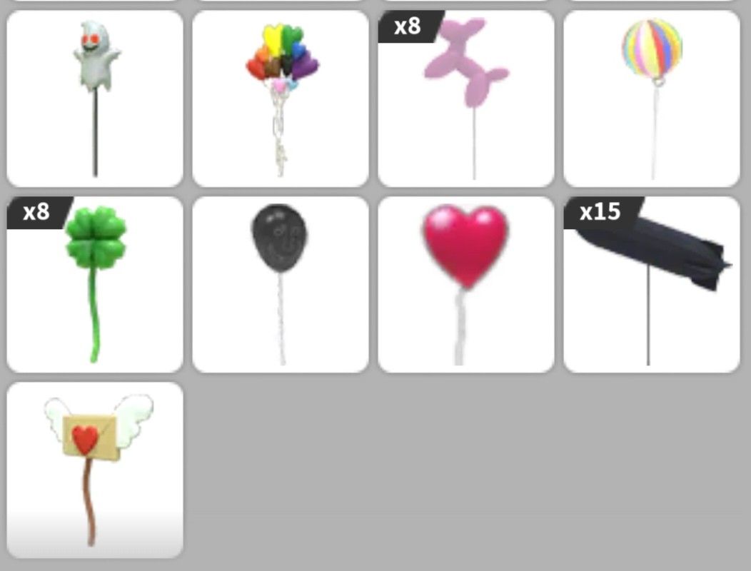 Roblox adopt me Balloon and Pogo toy, Video Gaming, Gaming Accessories