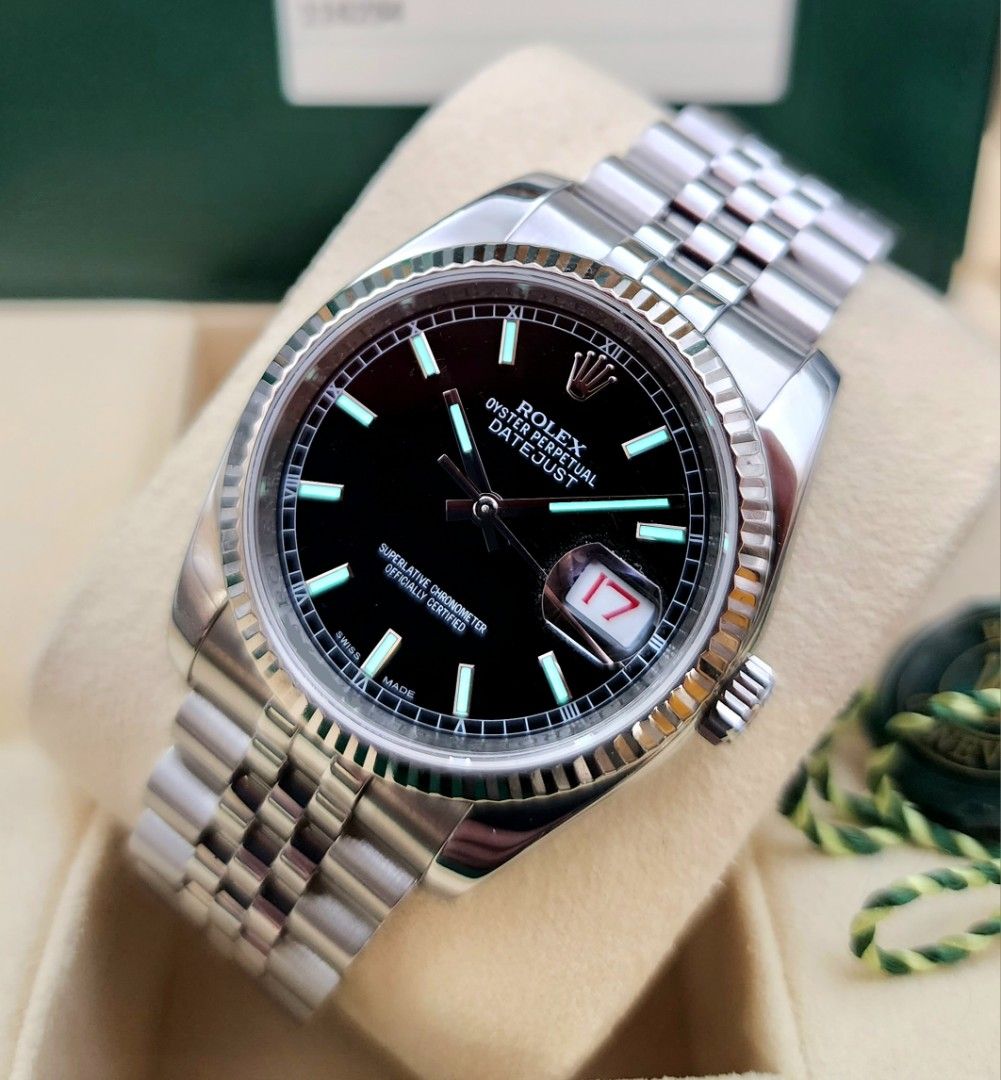 Rolex Datejust 36mm 116234 Roulette Date 2014 Full Set Luxury