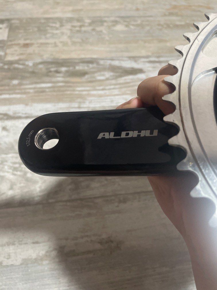 Rotor Aldhu Carbon crankset with Shimano Olympic zen chainring 52t