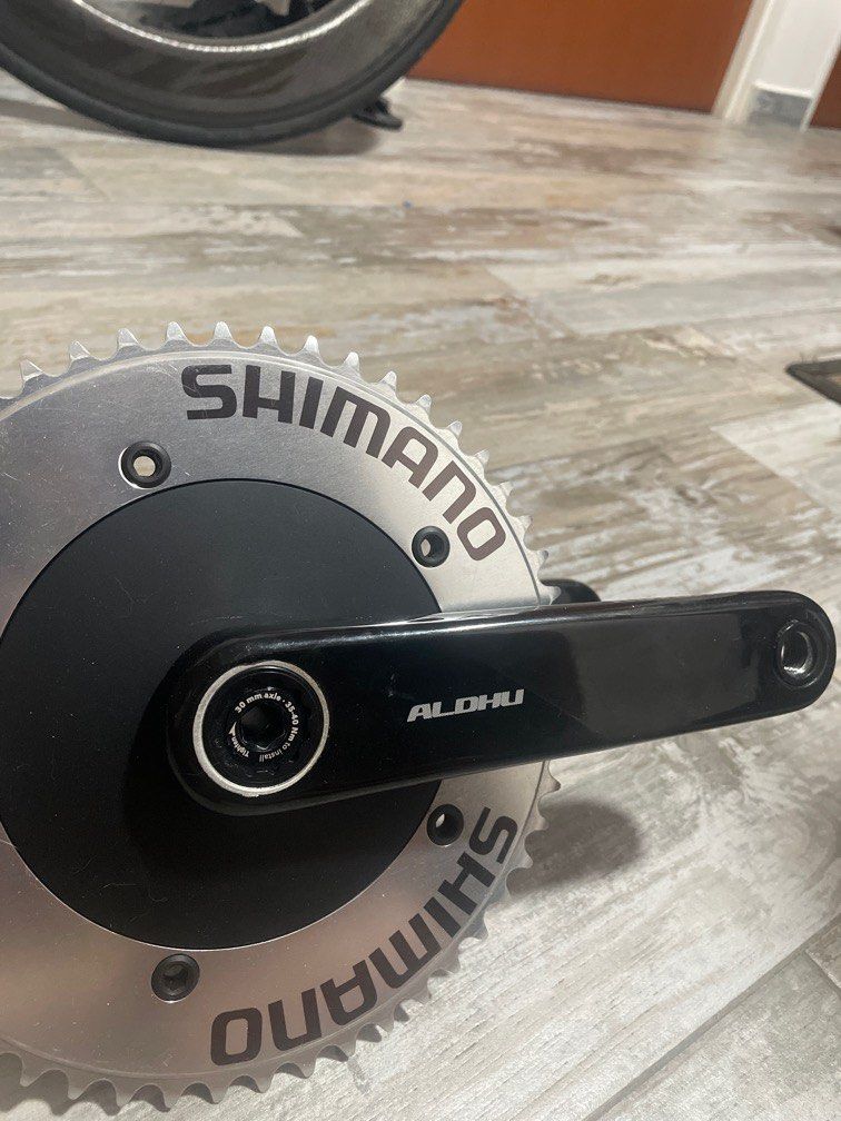 Rotor Aldhu Carbon crankset with Shimano Olympic zen chainring 52t
