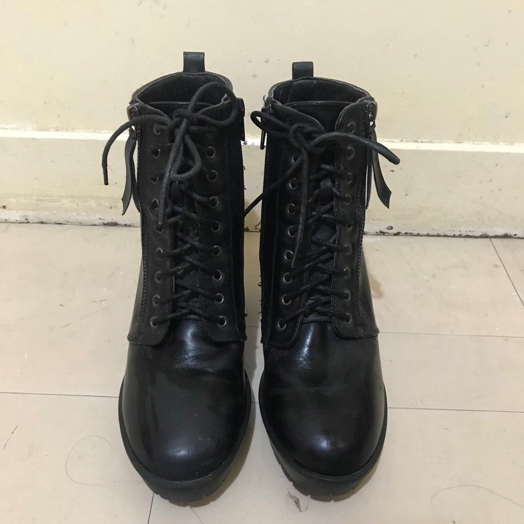 Rue 21 shop black combat boots