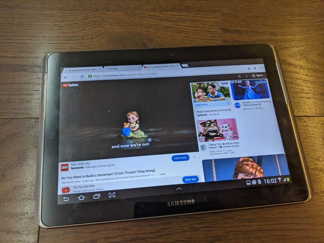 Samsung galaxy tab 2 hang sale