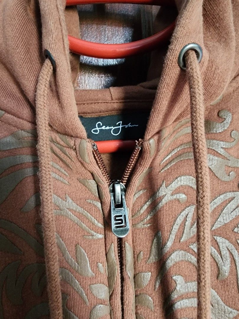 Sean john orange shop hoodie