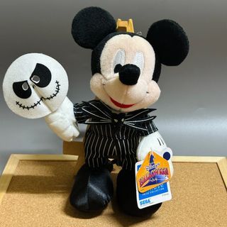 Sega 2006 Halloween Disney Mickey Mouse X The Nightmare Before Christmas Jack Skellington Plush 20-21cm - Php 500