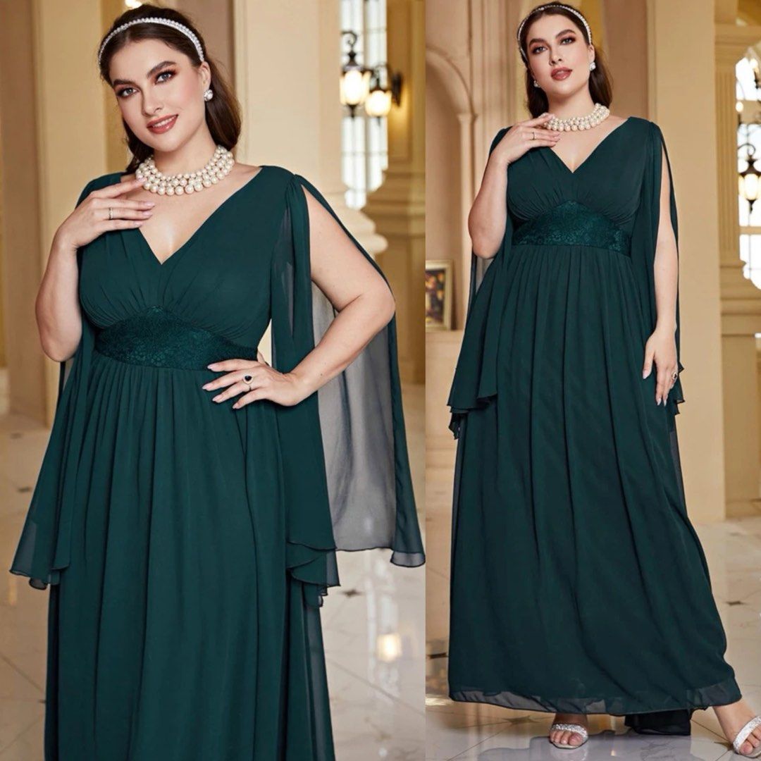 Shein Curve Plus size Dress/Gown 4XL, Women's Fashion, Dresses & Sets, Evening  dresses & gowns on Carousell