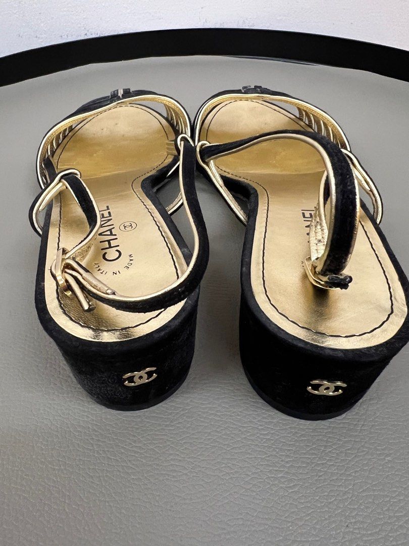 Chanel heel sandals sales