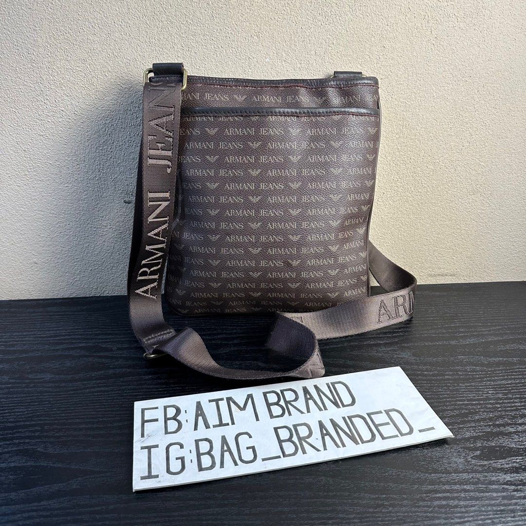 Armani jeans pouch grey store