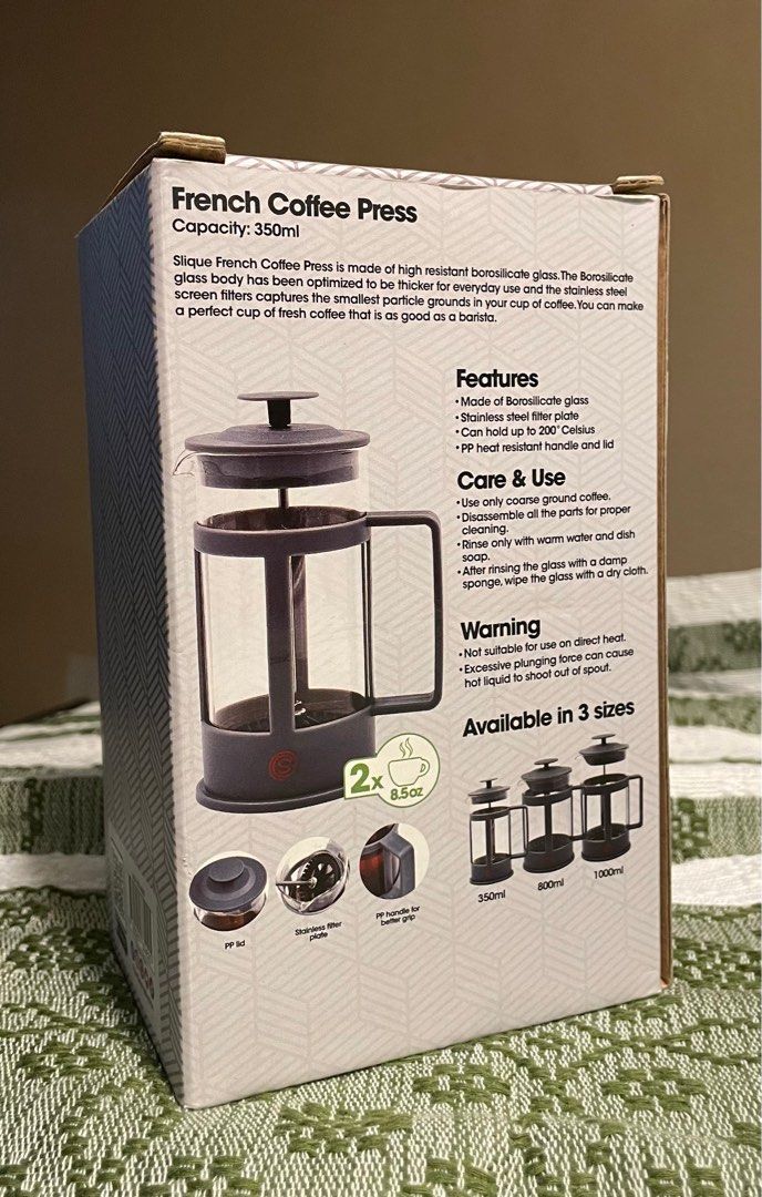 Slique coffee press (Category: Coffee & Tea Tableware) located in Pasig City. Submitted by mamasfinds (Listing ID 1281810315, Image 3). Description: .