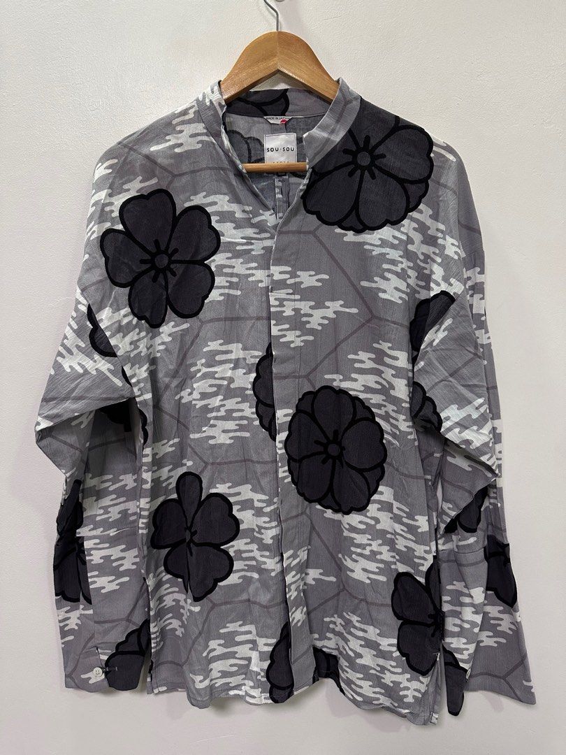SOU SOU KYOTO Floral Shirt, Men s Fashion, Tops Sets, Formal Shirts on
