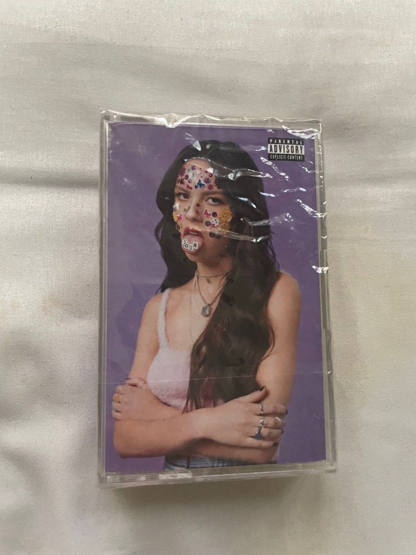 SOUR Olivia Rodrigo Cassette (Category: CDs & DVDs) located in Manila. Submitted by stefandraboutique (Listing ID 1281862736, Image 1). Description: Last piece! SOUR by Olivia Rodrigo cassette available for 1250 php 💜.