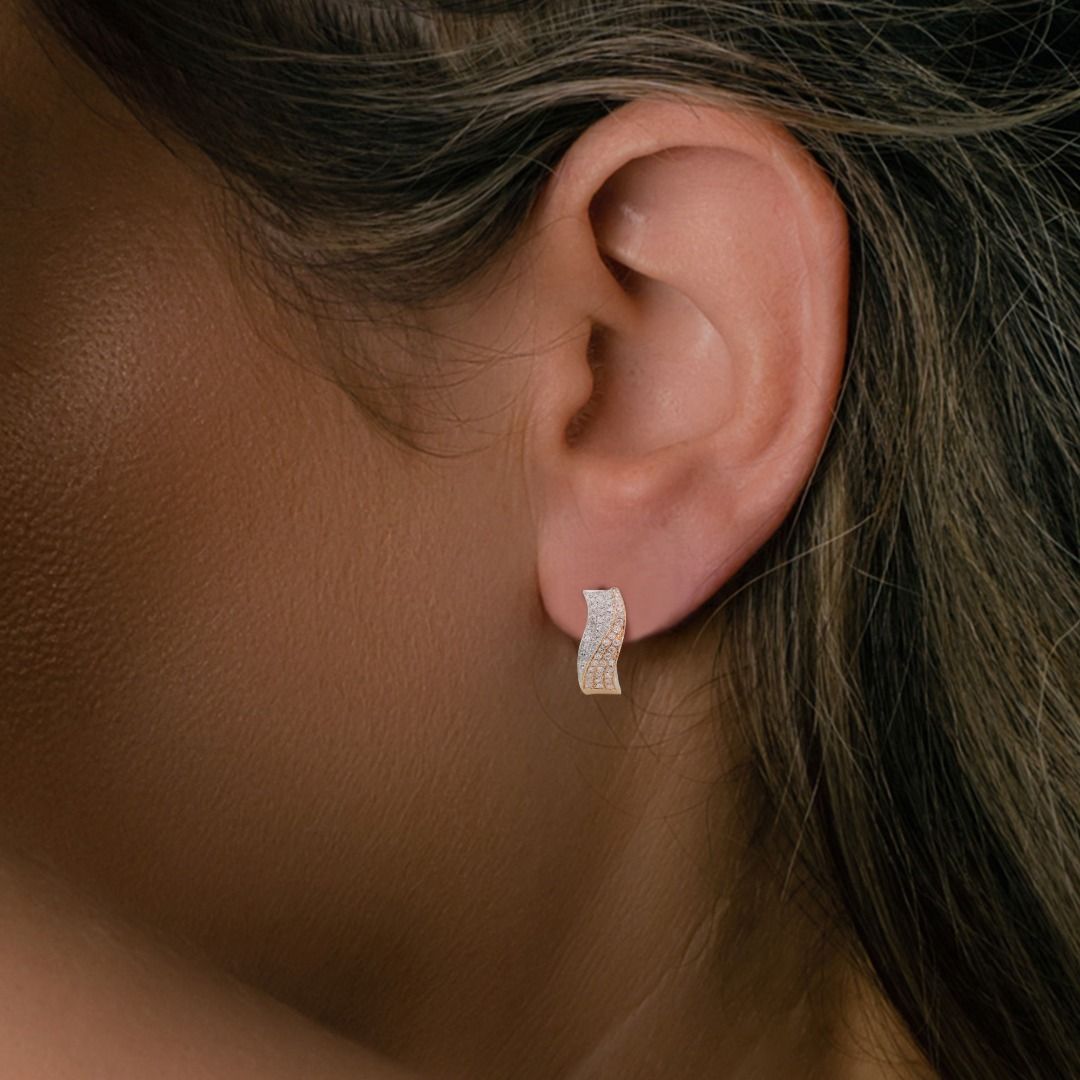 Diamond plug online earrings
