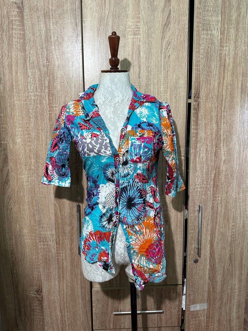 Summer Hawaiian Polo Shirt Women Women s Fashion Tops Longsleeves on Carousell