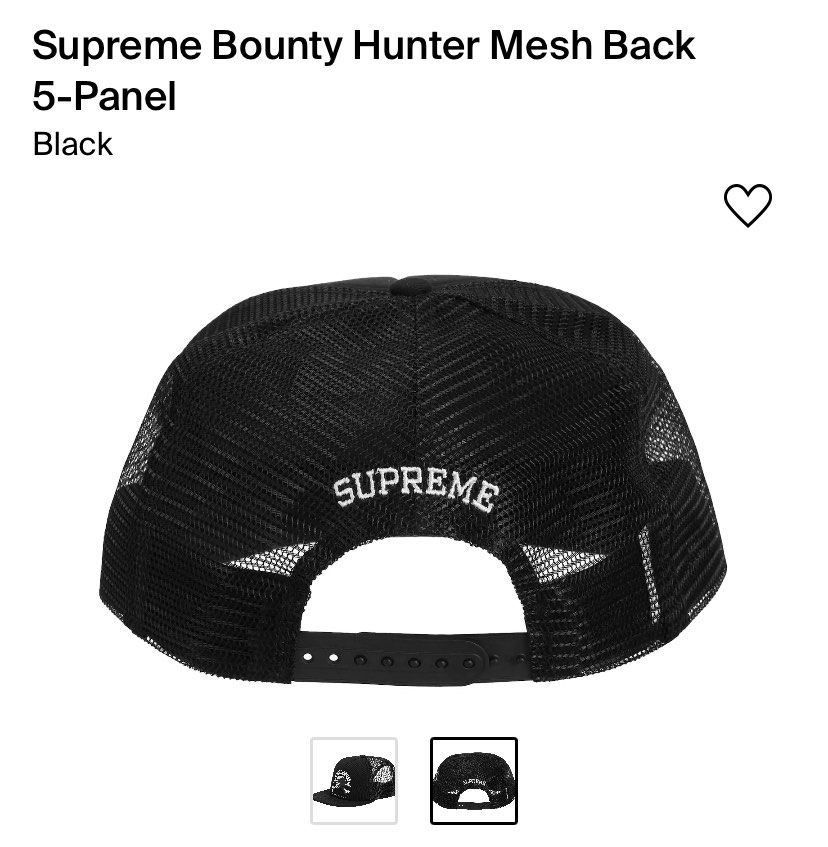 Supreme Bounty Hunter Mesh Back 5-Panel, 男裝, 手錶及配件, 棒球帽