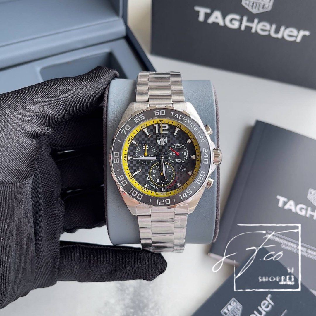 For Sale T4G H3uer F0rmula 1 ChronoGraph Refcode CAZ1010.BA Complete set  box and paper Diameter 43mm Unworn 2023 IDR 2X MIO Price may… | Instagram