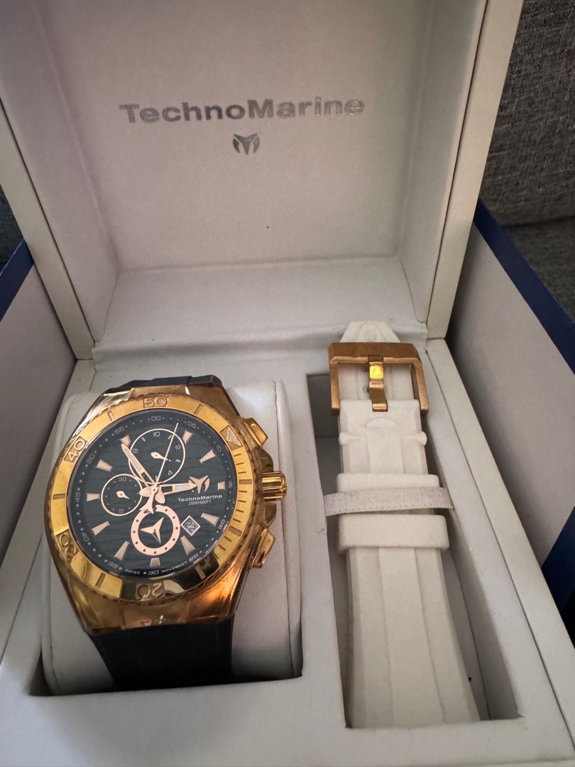 Technomarine Cruise Star Sapphire Crystal 14K Rose Gold Luxury