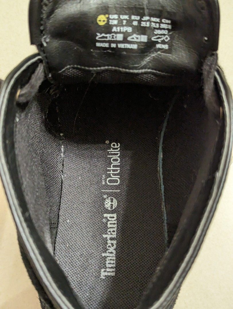 Timberland ortholite black outlet
