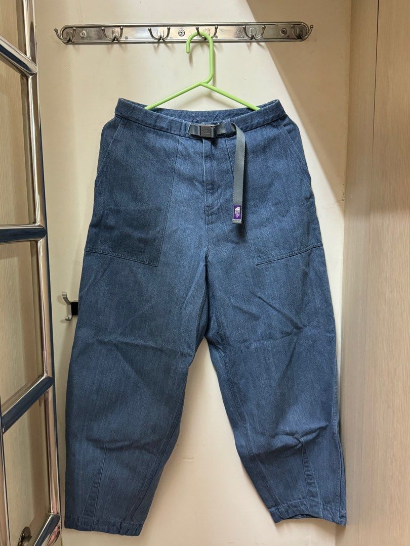 TNFPL THE NORTH FACE PURPLE LABEL DENIM CROPPED PANTS, 女裝, 褲