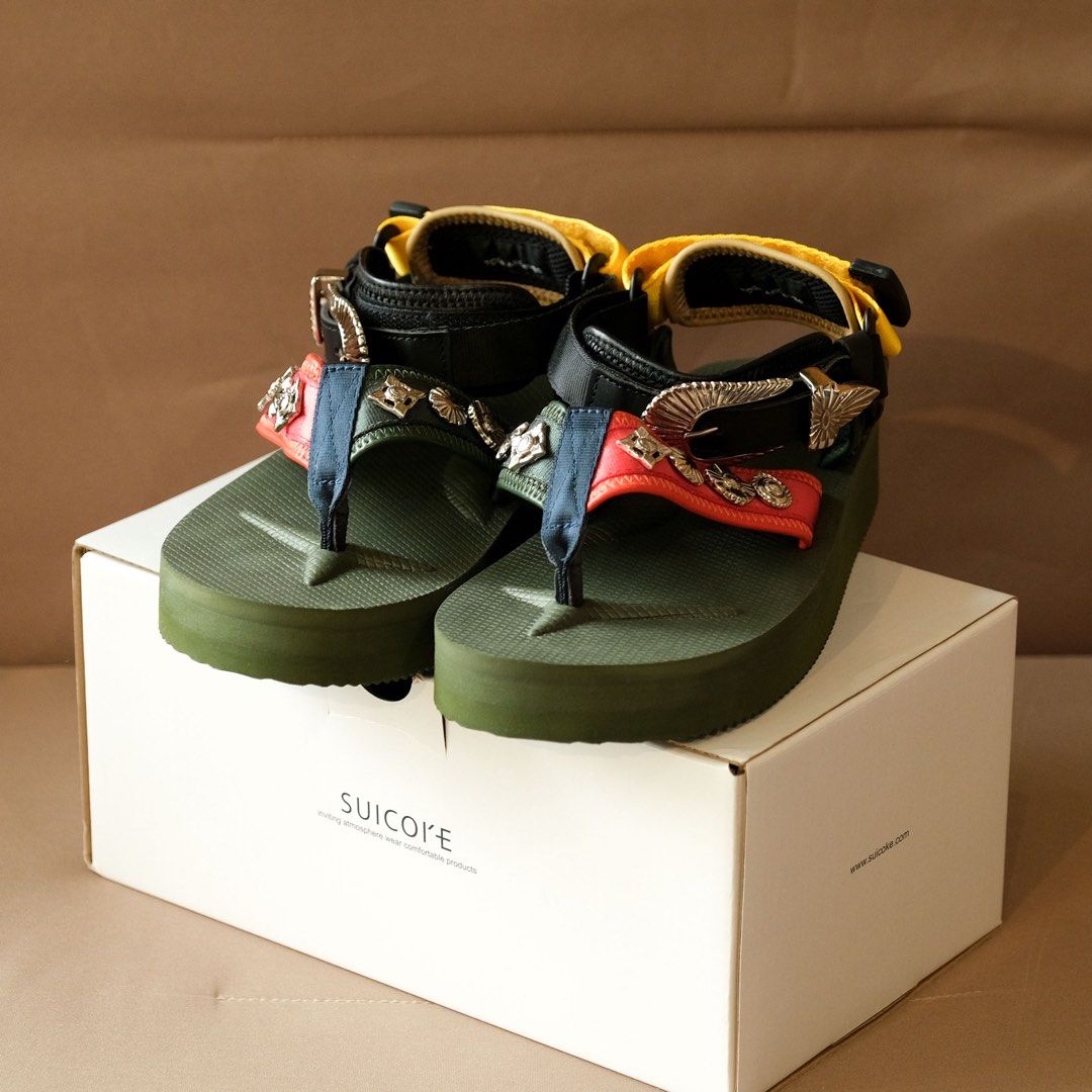 Toga x Suicoke Tono Sandals Olive 涼鞋拖鞋, 女裝, 鞋, 涼鞋- Carousell