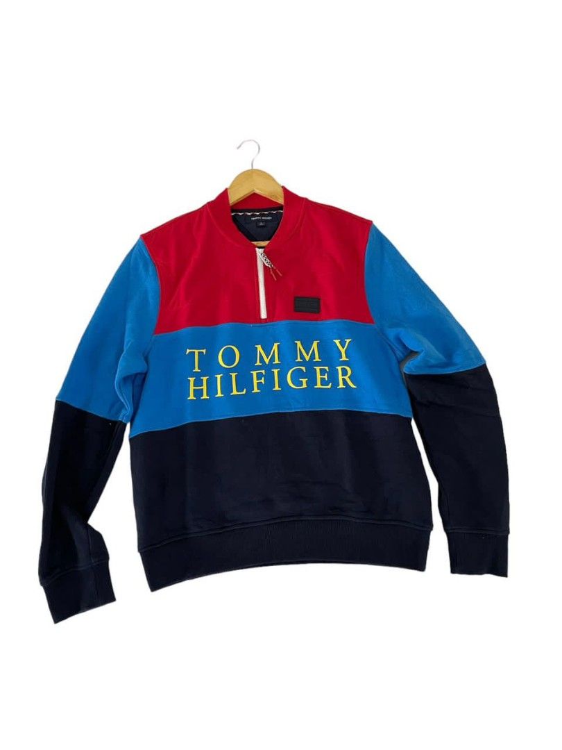 Tommy hilfiger clearance baseball sweater