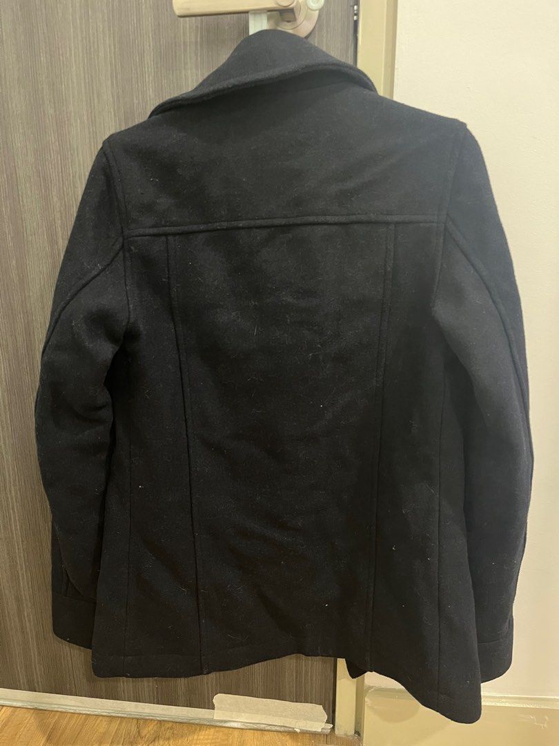 Topman navy peacoat new arrivals