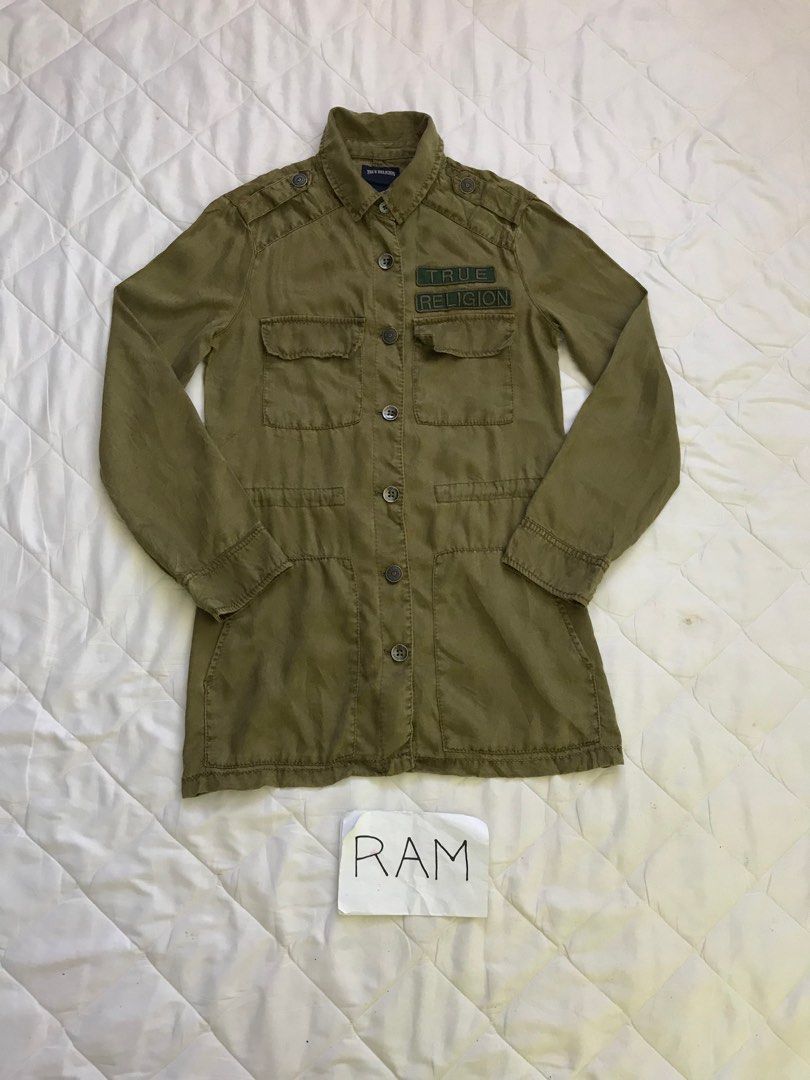 True religion outlet military jacket
