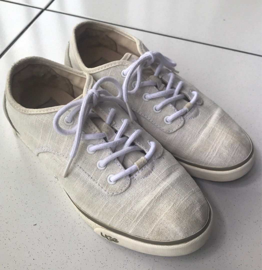 White ugg sneakers best sale