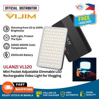 Ulanzi VL120 Suction Kit Adjustable LED Light with Silicone Box for Video Conference PC Live Tiktok VMI Direct