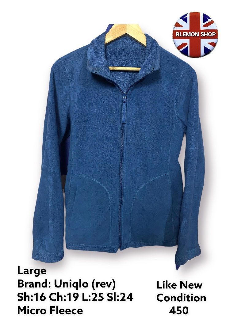 Uniqlo Reversible Fleece Jacket Men s Fashion Coats Jackets and Outerwear on Carousell