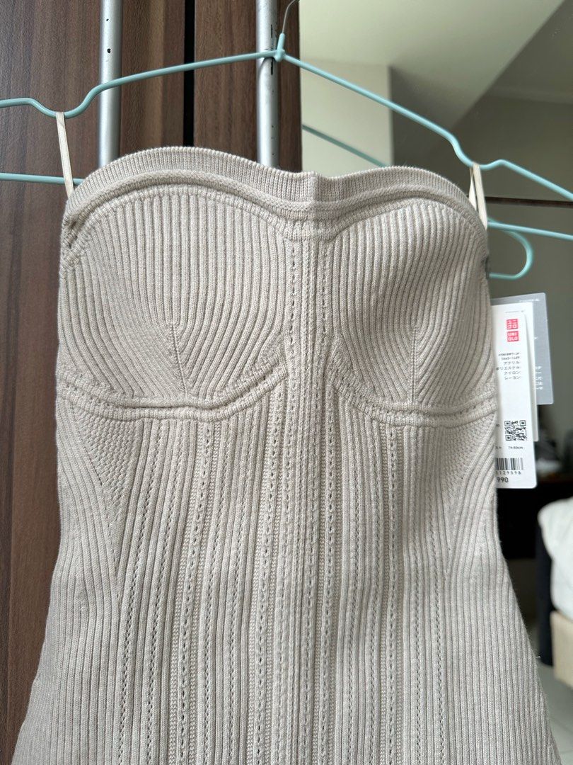 Mame Kurogouchi 3D Knit Souffle Yarn Ribbed Bustier