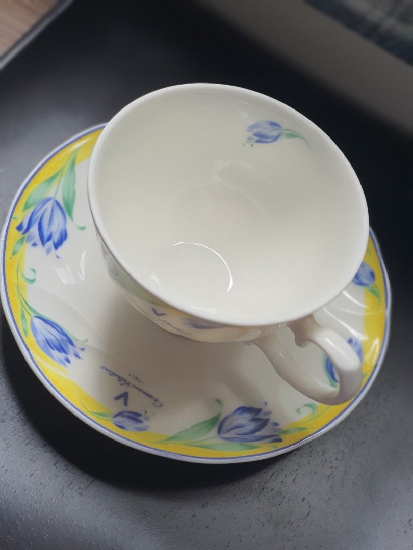 Valentino Cups and Saucer (Category: Coffee & Tea Tableware) located in Rizal. Submitted by missytin (Listing ID 1281837146, Image 3). Description: price per duo set (1 cup + 1 saucer) 4 sets available branded!!! GIOVANNI VALENTINO tulip design LP POSTED!!!!!.