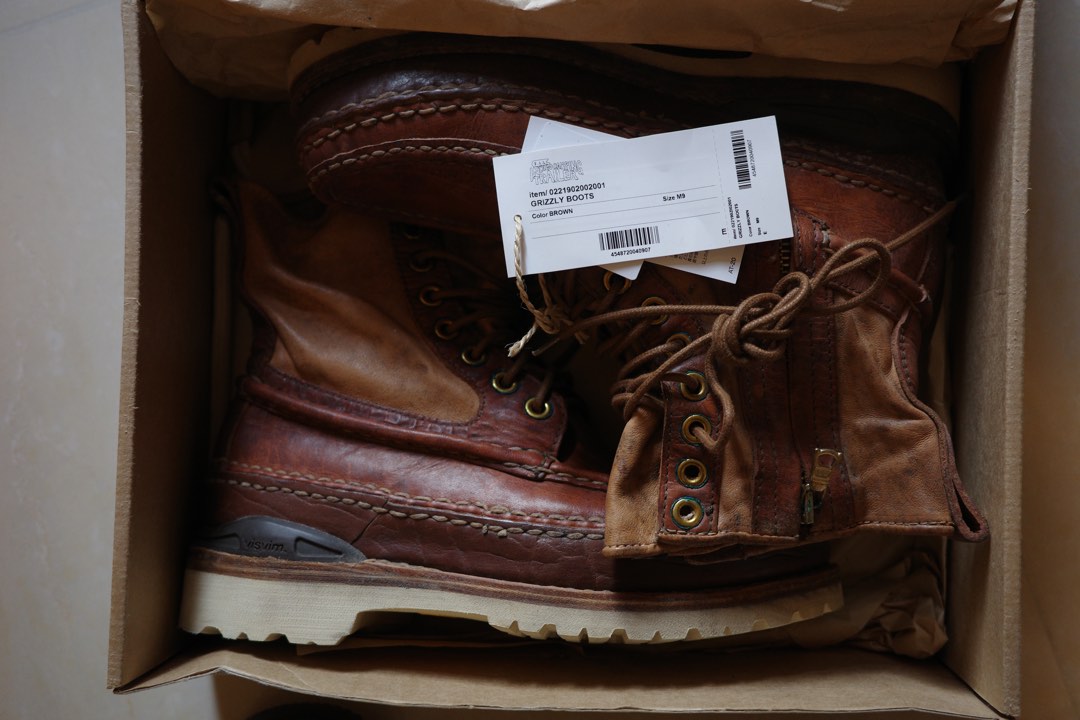 visvim ICT GRIZZLY BOOTS BROWN US9 泥染め - 靴